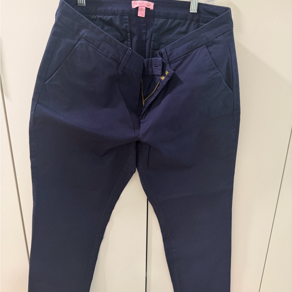 Lilly Pulitzer Navy Ankle Pants